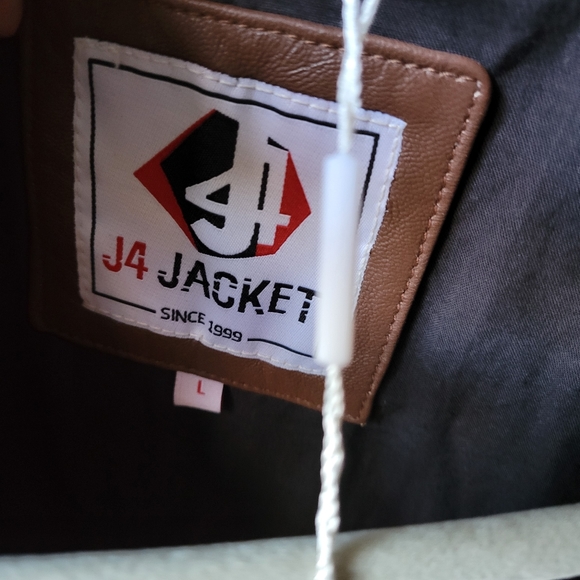 Leather Bomber Jacket - Picture 4 of 12